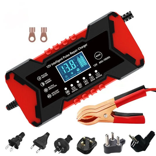 CARGADOR REPARADOR DE BATERÍAS PARA AUTO